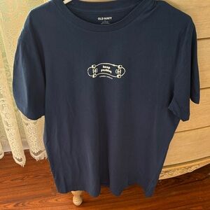 Old Navy Dark Blue Skateboard Tee